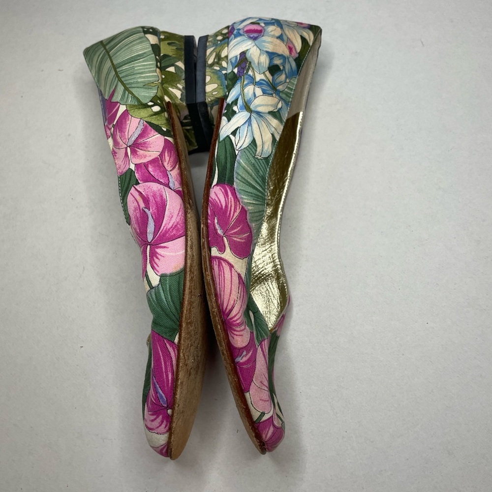 Cole-Haan Vintage Slip on Floral Shoes Size 8.5 - Picture 6 of 10